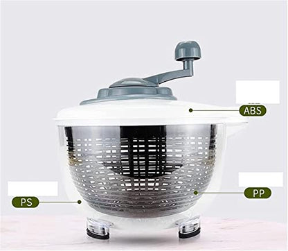  Salad Spinner,Lettuce Spinner Washer Dryer With Bowl,BPA Free,Easy To Clean For Vegetables And Fruits,5L