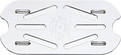  Carlisle FoodService Products CFS 1033507 TopNotch Polycarbonate Drain Shelf, 5" Length X 2.38" Width X 5/8" Height, Clear, For One-Ninth Size Food Pan (Case Of 6)