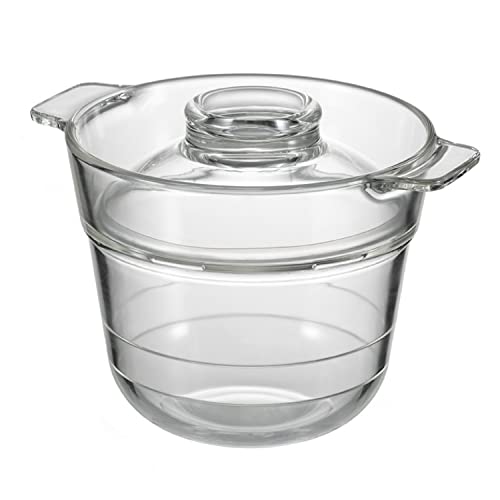 Hario ARIO XRCP-1 Ippeya Heat-Resistant Glass, 0.5 - 1 Cup, Can See Contents In The Microwave, Easy Cooking, 10 Minutes, Home Rice, For Single Use