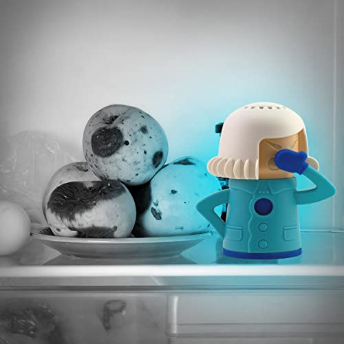  Cool Mama Refrigerator Cleaner, Microwave Oven Steam Fridge Odor Absorber Kitchen Equipment Easily Crud In Minutes Steam Cleans With Water And Vinegar 1 PCS(White)