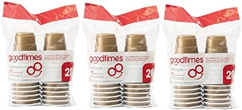  2oz Mini Party Cups (3 Packs Of 20 Cups) Perfect Size For Liquor Shots, Jello Shots, Halloween Parties, Serving Condiments And Kids Love Them Too! (Silver)