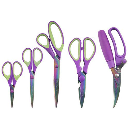  Ultimate Value Scissor Set For Kitchen And Craft - 5pc - 3 Sets