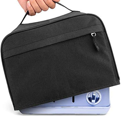  Toaster Cover UCARE 4 Slice Toaster Dust Cover With Side Pocket Can Hold Personalized Pocket Knife Tear Resistant And Waterproof Fit Most 4 Slice Toaster (Black, 16” X 7.5” X 8”)