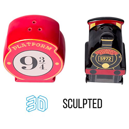  Harry Potter Hogwarts Express Platform 9 3/4 Ceramic Salt And Pepper Shaker