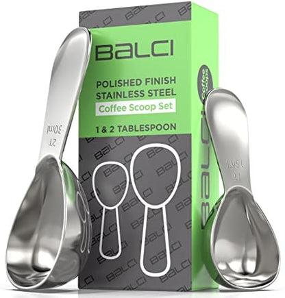  - Stainless Steel Coffee Scoop (2 Tablespoon Scoop) Exact Measuring Spoon For Coffee, Tea, Sugar, Flour And More! …