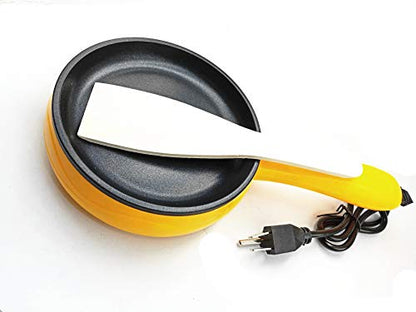  Cuisine 6-Inch Non-Stick Electric Skillet, Yellow Mini Frying Pan, Cuisine Electric Skillet,