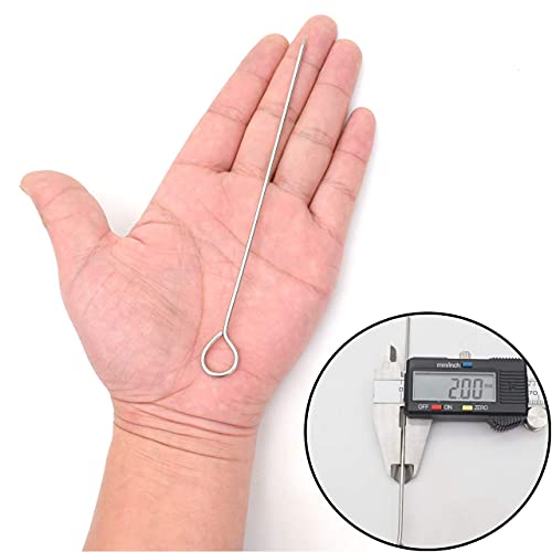  30 Pcs 6 Inches Turkey Lacers For Trussing Turkey,Stainless Steel Skewers Turkey Pins For Trussing Turkey And Poultry
