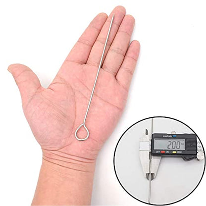  30 Pcs 6 Inches Turkey Lacers For Trussing Turkey,Stainless Steel Skewers Turkey Pins For Trussing Turkey And Poultry