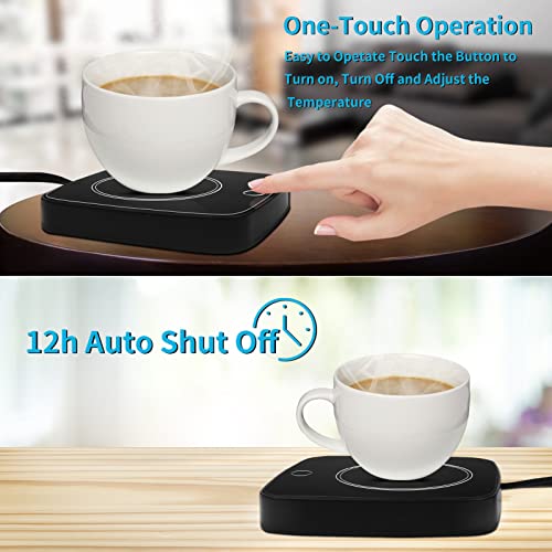  Coffee Cup Warmer For Desk, Smart Coffee Mug Warmer For Desk Home Office Use With 3 Temperature Setting, Beverage Warmer Candle Warmer For Tea, Water, Milk, Coffee Mug Warmer, Coffee Heating Plate