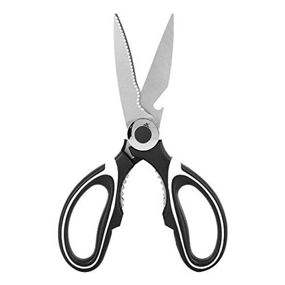  Kitchen Scissors Multifunctional Shear Stainless Steel Scissor For Kitchen Cloth Walnut