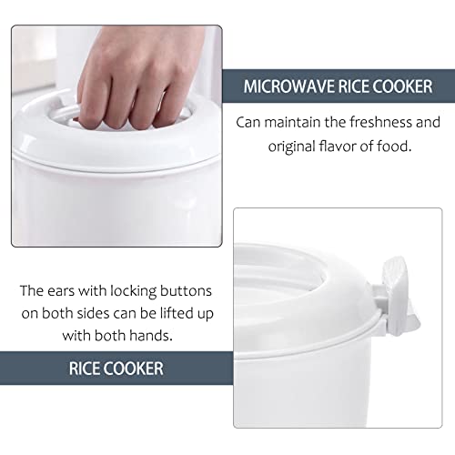  Small Rice Maker Friendly Microwave Rice Cooker: Easy Microwave Cooking Easy Fast Microwave Cookware For Rice Pasta And More S Microwave Rice Steamer