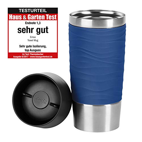 Emsa N2010900 Travel Mug Waves Insulated Blue