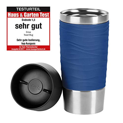 Emsa N2010900 Travel Mug Waves Insulated Blue