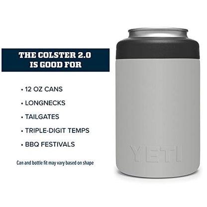 Yeti Rambler 12 Oz. Colster Can Insulator For Standard Size Cans, Granite Gray
