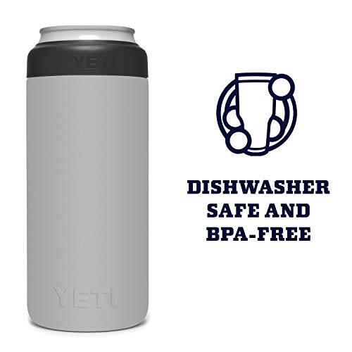Yeti Rambler 12 Oz. Colster Slim Can Insulator For The Slim Hard Seltzer Cans, Granite Gray