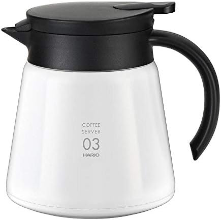Hario V60 Insulated Metal Beverage Server, 600ml, Black