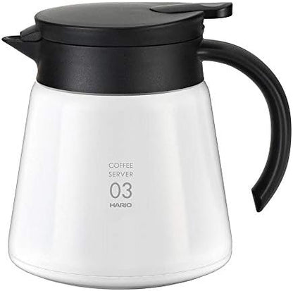 Hario V60 Insulated Metal Beverage Server, 600ml, Black