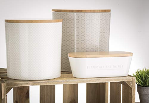  Butter Dish With Lid, 7.75 X 3.25 X 2.5, Melamine