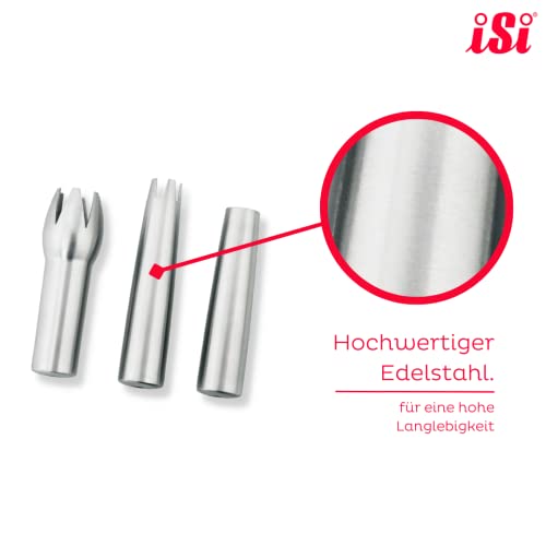  Heavy Duty Presentation Decorator Tips For ISi Gourmet Whippers, Set Of 3, Stainless Steel