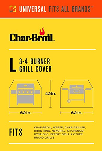  Performance Grill Cover, 3-4 Burner: Large & 8666894 Safer Replaceable Head Nylon Bristle Grill Brush With Cool Clean Technology, One Size