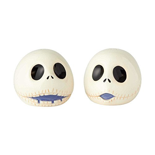 Enesco Disney Nightmare Before Christmas” Jack Ceramic Salt And Pepper Shakers, 2.5", Multicolor