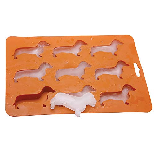  Dachshund Dog Shaped Silicone Ice Cube Molds And Tray