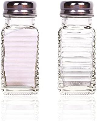  FBA_BCK31360 Retro Style Salt And Pepper Shakers With Stainless Tops (2), 1, Original Version
