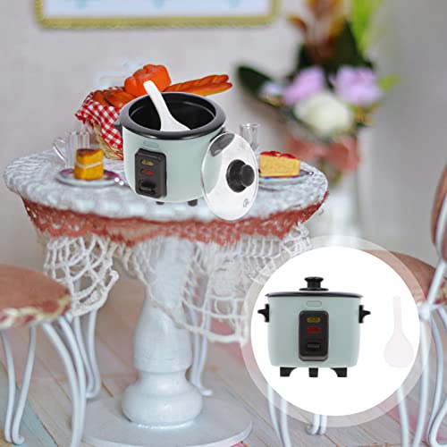  Kisangel Mini Brands Play Food Miniature Rice Cooker Rice Cooker Simulation Rice Cooker Mini Rice Cooker Model Appliance Kitchen Mini Brands Play Food