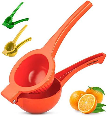  Orange Squeezer - Single Bowl Metal Citrus Juicer Extracts Oranges In Seconds - Easy To Squeeze Manual Press Juicer