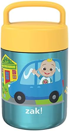  Kids' Vacuum Insulated Stainless Steel Food Jar With Carry Handle, Thermal Container For Travel Meals And Lunch On The Go, 12 Oz, Lilo And Stitch