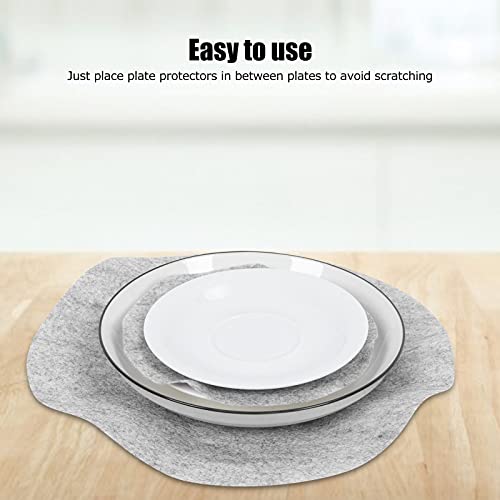  Plate Separators Storage, Set Of 48/24Pcs 3 Different Size, Thick And Premium Soft Felt Plate Dividers For Dish/Coffee Saucers Protecting And Stacking(48Pcs)