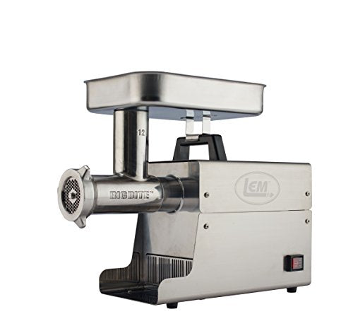  Products 17791 Big Bite #8 .5HP Stainless Steel Electric Meat Grinder, Silver