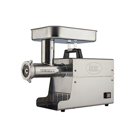  Products 17791 Big Bite #8 .5HP Stainless Steel Electric Meat Grinder, Silver