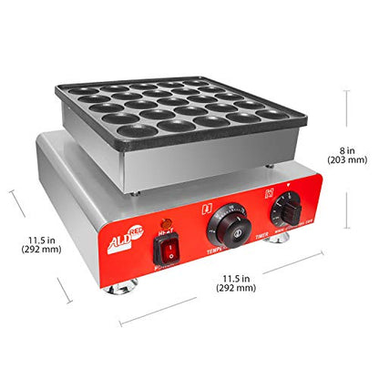  Mini Dutch Pancake Maker | Poffertjes Maker | 110V (25 Pancakes)