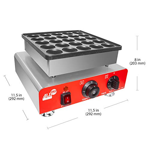  Mini Dutch Pancake Maker | Poffertjes Maker | 110V (25 Pancakes)