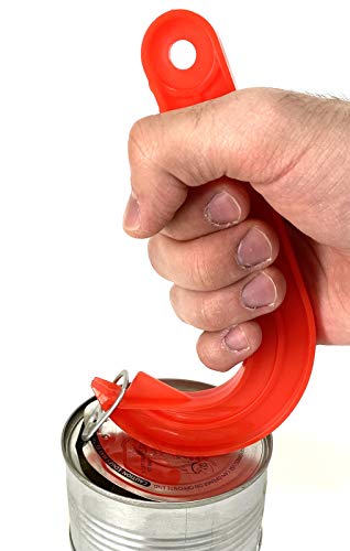  2 Easy Safe Ring Pull CAN OPENER Protects Nails Arthritis Hands Helper By ALAZCO RED & BLUE
