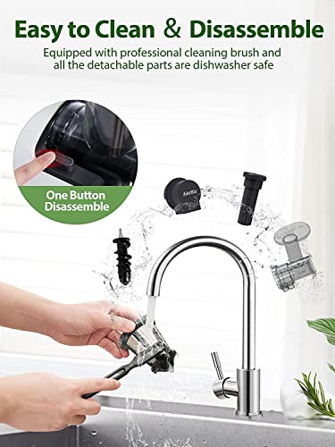  Slow Juicer, Aeitto Cold Press Juicer, BPA Free Juicer Machines Easy To Clean, Celery Juicer With Quiet Motor & Reverse Function, Masticating Juicer For Vegetable And Fruit