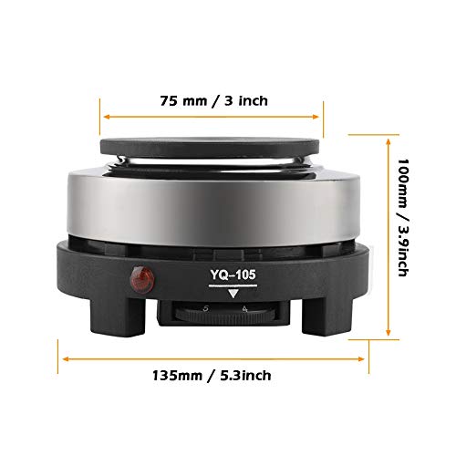  Portable 500W Electric Mini Stove Hot Plate Multifunction Home Heater (US Plug 110V)