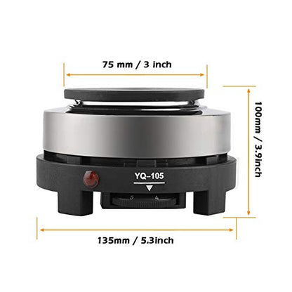  Portable 500W Electric Mini Stove Hot Plate Multifunction Home Heater (US Plug 110V)