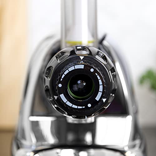 Omega J8006HDC Cold Press Juicer Machine, Vegetable And Fruit Juice Extractor And Nutrition System, Triple-Stage Slow Masticating Juicer, 200 W, Chrome