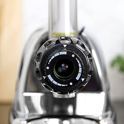 Omega J8006HDC Cold Press Juicer Machine, Vegetable And Fruit Juice Extractor And Nutrition System, Triple-Stage Slow Masticating Juicer, 200 W, Chrome