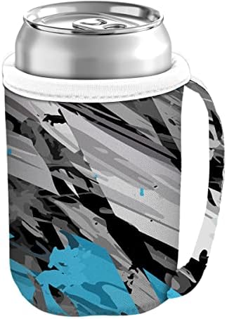  Tall Can Cuff Covers Reusable Insulator With Handle: Neoprene Can Coosies With Insulated Sleeves For Soda, Water Bottle, Beer, Other 16 Oz Tall Can Beverages (Sunflower Tie Dye, Tall 16oz)