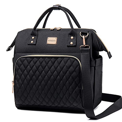  Women's Lunch Bag, Insulated Lunch Box Women For Work, Adults Large Lunch Tote, Leakproof Cooler Reusable Lunch Bag With Side Pockets & Shoulder Strap, Lunch Purse, Picnic Designer