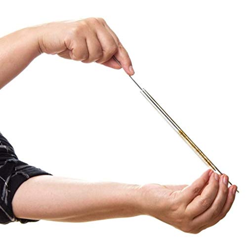  ALM Glass Straws - 20x 8 Inch Reusable Drinking Straws + Plastic-Free Cleaning Brush - Dishwasher Safe - Eco-Friendly - Perfect For Parties, Cocktails - Made In Germany