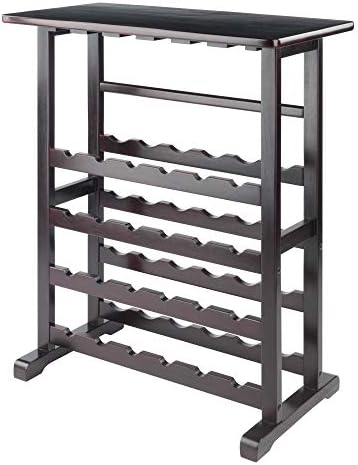  Vinny Wine Storage, 31.5"W X 35.67"H X 16.22"D, Espresso