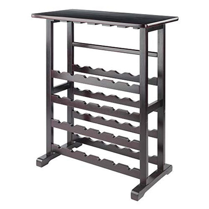  Vinny Wine Storage, 31.5"W X 35.67"H X 16.22"D, Espresso
