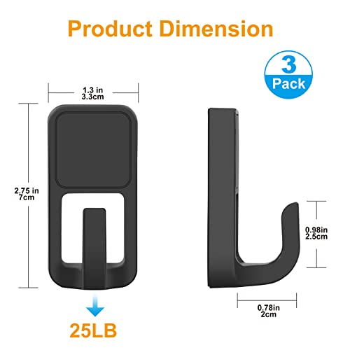  Magnetic Grill Hooks, Magnet Hooks For Grills, Rust Proof & Heavy Duty Outdoor Magnetic Hooks, Grills Magnetic Hooks For Barbecue Tool, Outdoor Hanging, Refrigerator, Grill, Kitchen, Black(3 Pack)