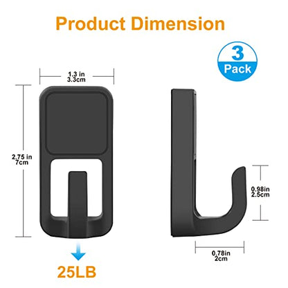  Magnetic Grill Hooks, Magnet Hooks For Grills, Rust Proof & Heavy Duty Outdoor Magnetic Hooks, Grills Magnetic Hooks For Barbecue Tool, Outdoor Hanging, Refrigerator, Grill, Kitchen, Black(3 Pack)