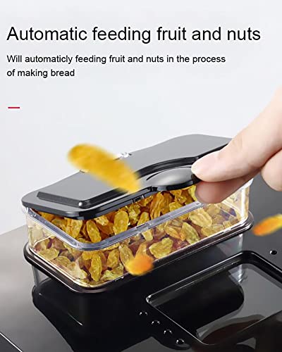  DUNOG Compact Digital Automatic Bread Making Machine Multifunction Cake Toast Baking Maker With Nut Dispenser And 18 Programs 13 Hours Delay Timer