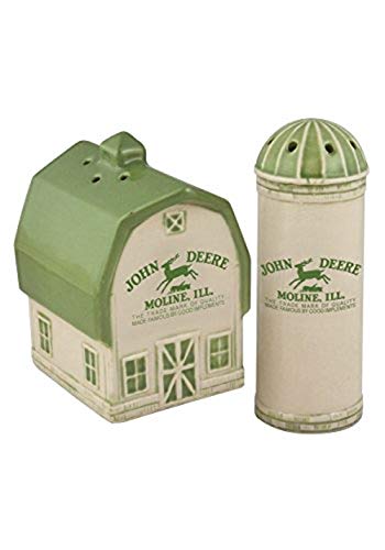  Ctible Vintage John Deere Logo Barn And Silo Salt And Pepper Shaker Set